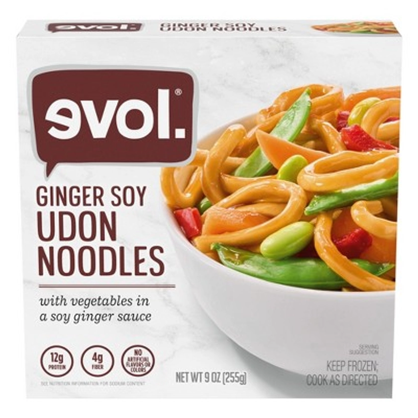 Evol Frozen Ginger Soy Udon Noodles - 9oz