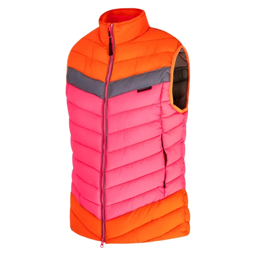 Equisafety CD Adults Riding Gilet - Orange/Pink