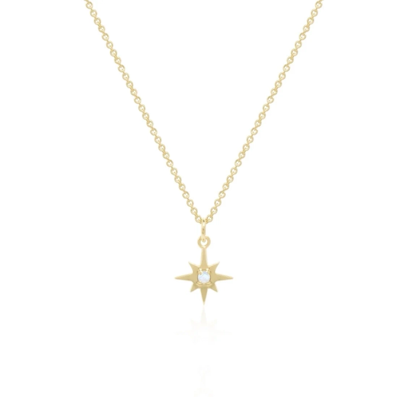 Starlight Gold Moonstone Necklace