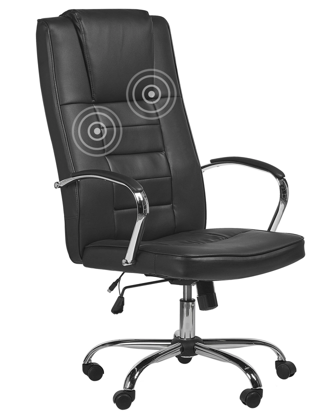 Massage Office Chair, GRANDEUR Black