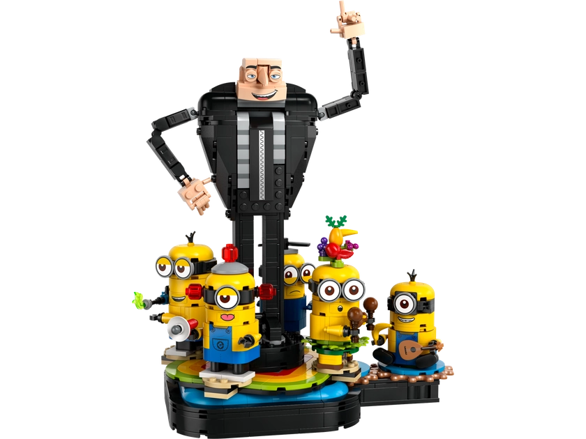 Brick-Built Gru and Minions 75582 | Despicable Me 4 | Buy online at the Official LEGO® Shop CA