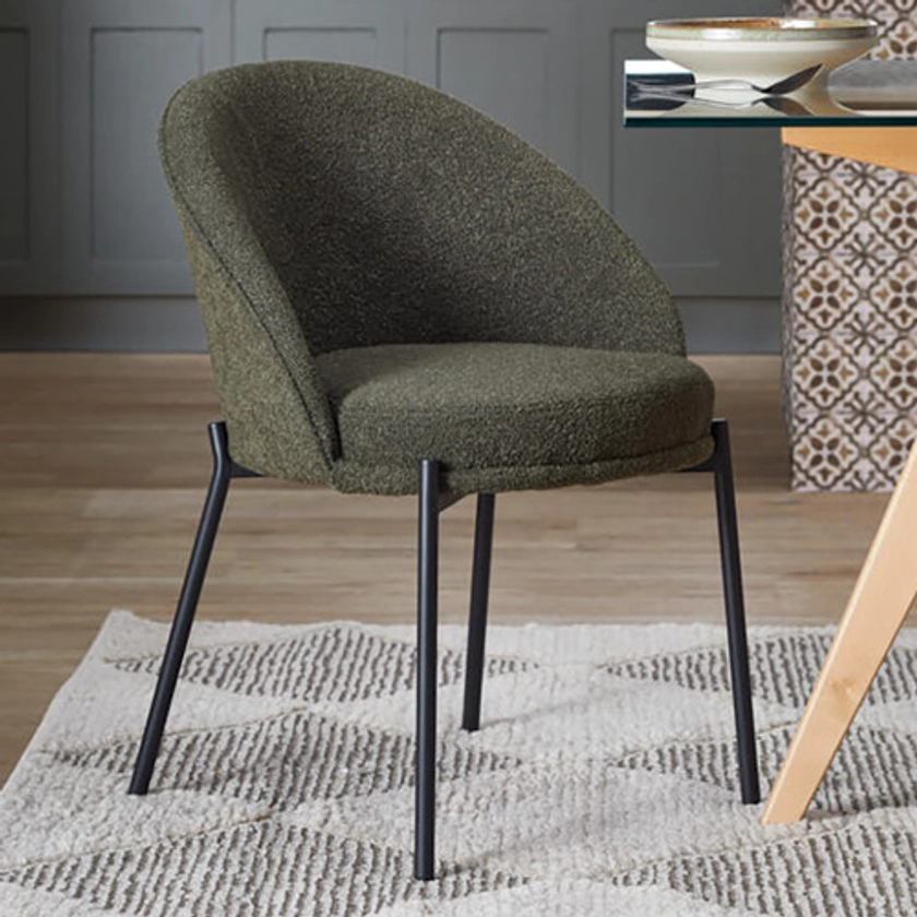 Temple & Webster Mitchell Boucle Dining Chair