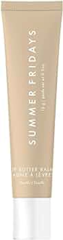 Summer Fridays Lip Butter Balm - Conditioning Lip Mask and Lip Balm for Instant Moisture, Shine and Hydration - Sheer-Tinted, Soothing Lip Care - Vanilla (.5 Oz)