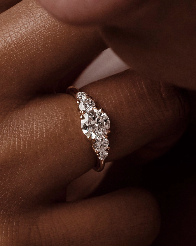 Bagues de fiançailles diamants sur-mesure Paris | Bague de fiançailles sur-mesure | Plus que Parfaite taille Brillant | Amantys