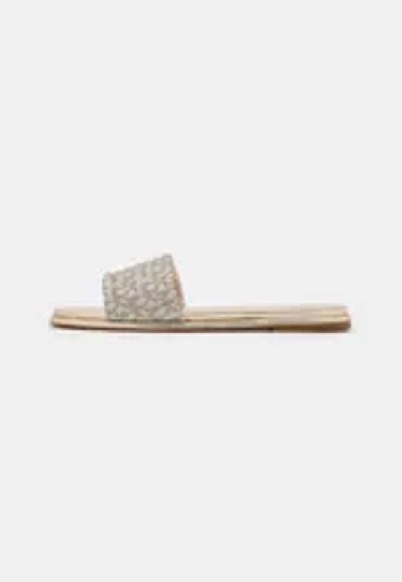 MICHAEL Michael Kors SADLER SLIDE - Mules - pale gold/doré - ZALANDO.FR