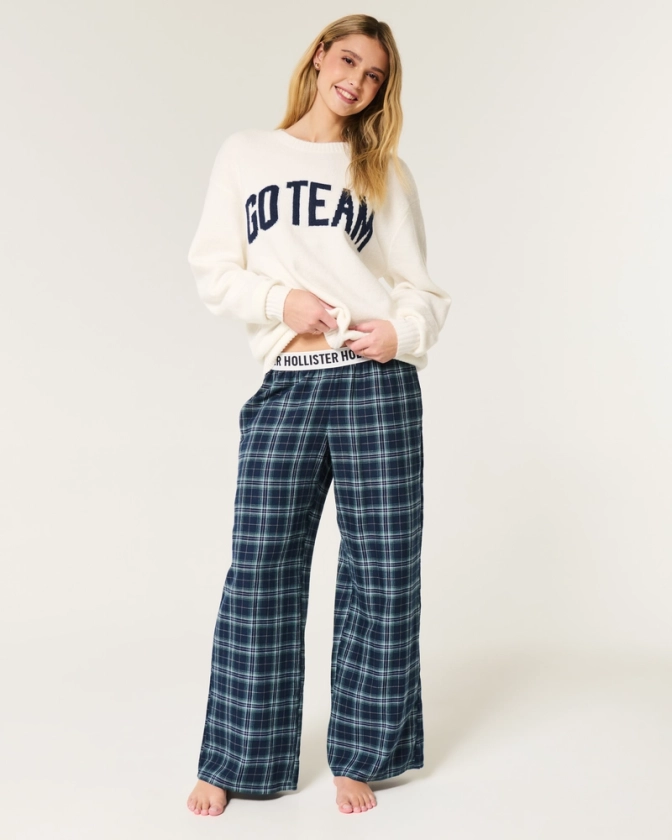 Women's 24/7 Baggy Flannel Pajama Pants | Women's Bottoms | HollisterCo.com