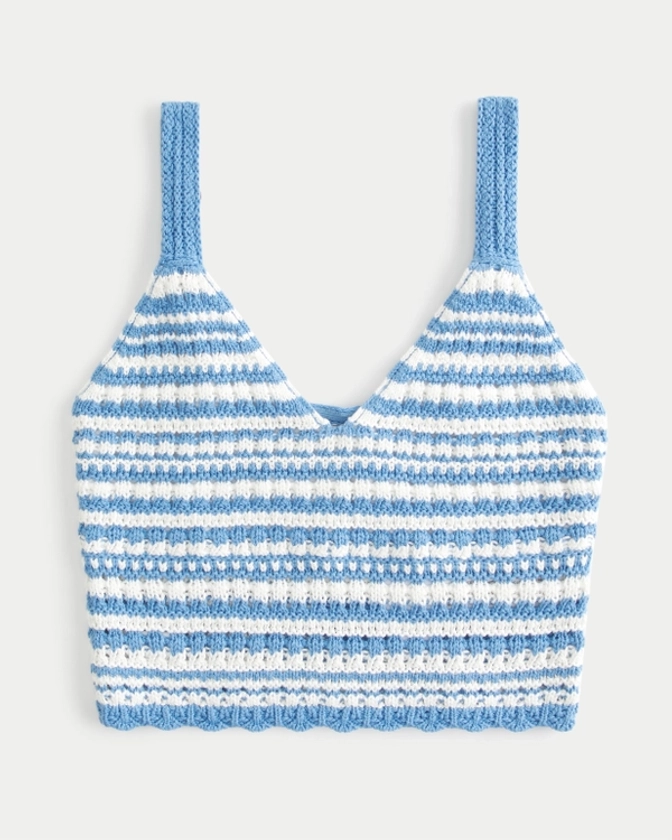 Women's Crop Crochet-Style Bralette | Women's Clearance | HollisterCo.com