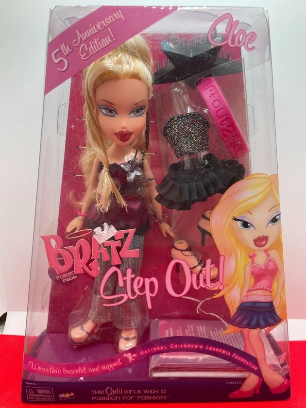 New in Box Bratz Step Out Cloe Doll 5th Anniversary Edition NRFB Hard to Find!!!