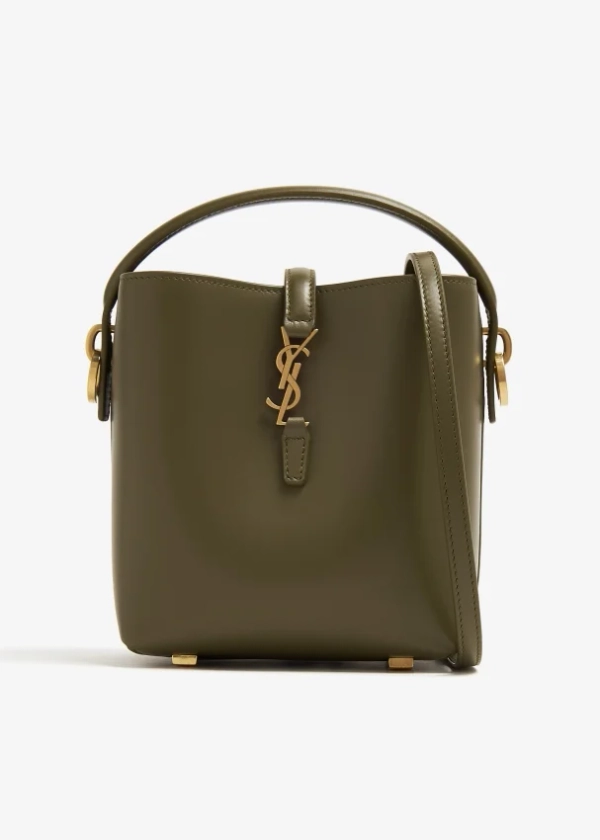 Saint Laurent Le 37 mini bucket bag for Women - Green in UAE | Level Shoes