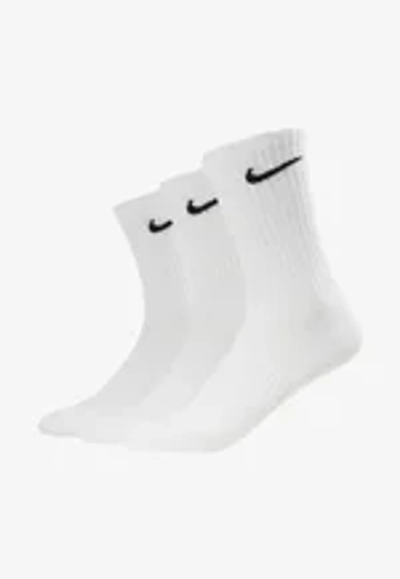 EVERYDAY CUSH CREW 3 PACK - Chaussettes de sport - white/black