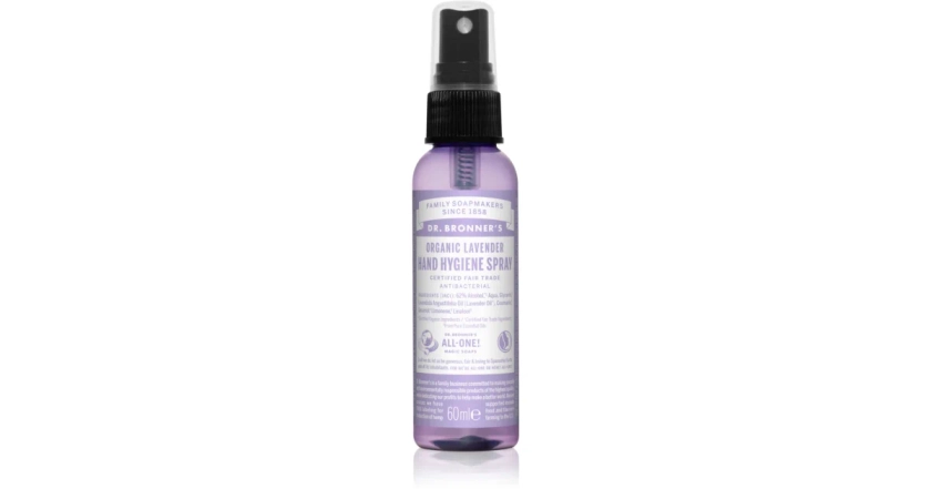 Dr. Bronner’s Lavender spray nettoyant sans rinçage mains | notino.fr