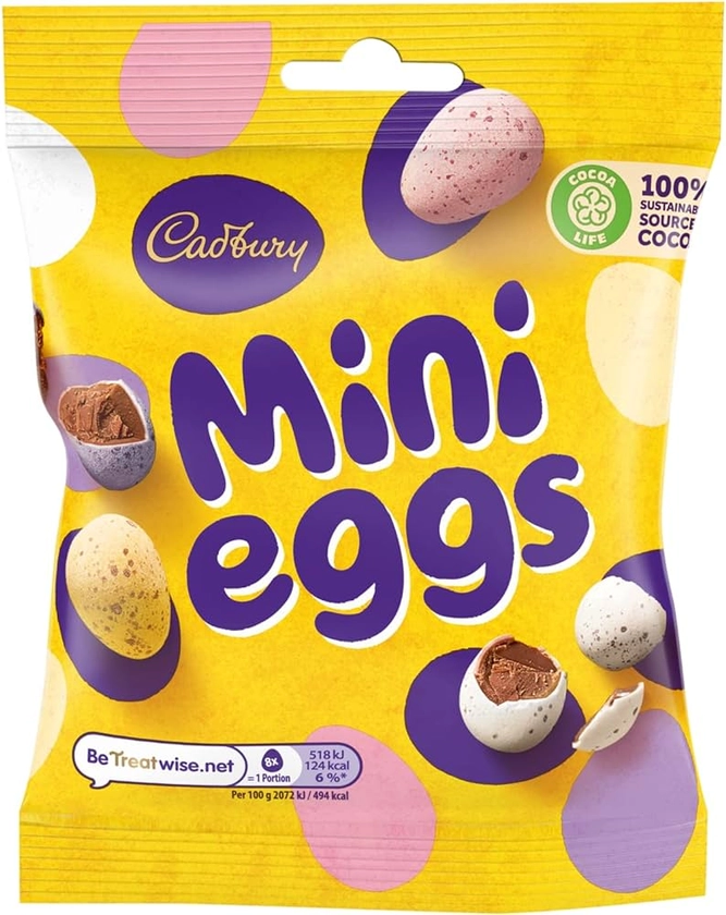 Cadbury Milk Chocolate Easter Mini Eggs 80g : Amazon.co.uk: Grocery