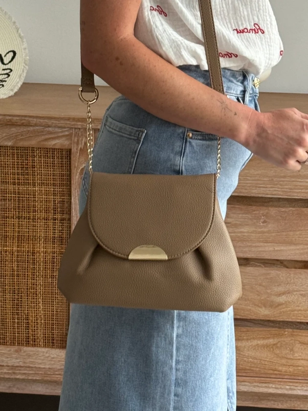 SAC A MAIN POLINE TAUPE