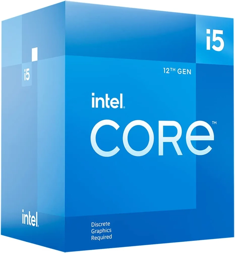 Intel® Core™ i5-12400F, processeur pour PC de bureau 18 Mo de cache, jusqu'à 4,40 GHz