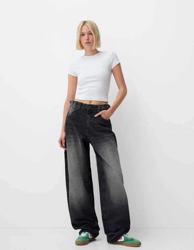 Jean balloon carpenter wide leg - BSK Teen