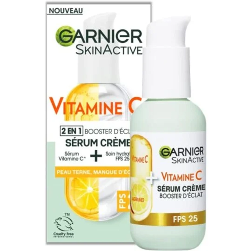 Sérum Visage 2 En 1 Vitamine C Booster D'Eclat GARNIER