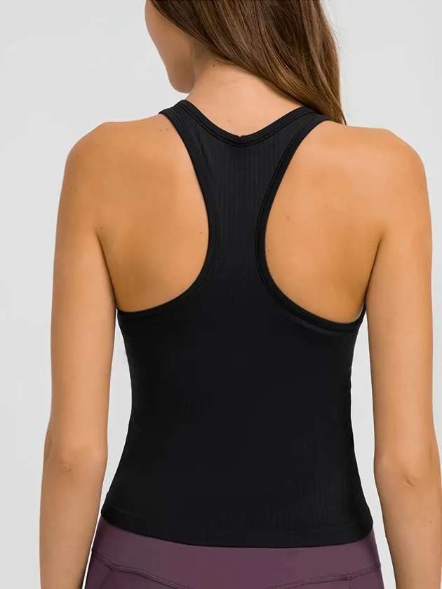 Ribbed Racerback Camisoles - Temu