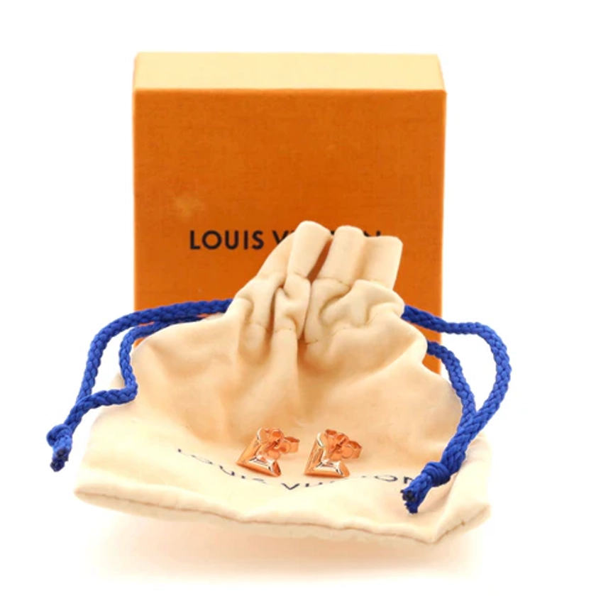 Louis Vuitton Essential V Stud Earrings Metal