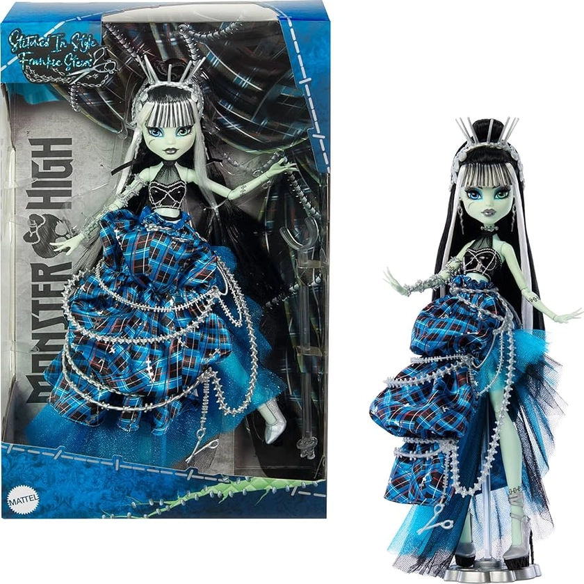 Amazon.com: Monster High Frankie Stein Doll with Original Sculpt, Stitched in Style Collector Doll with Deconstructed Gown and Sewing-Inspired Accessories (Amazon Exclusive) : Toys & Games