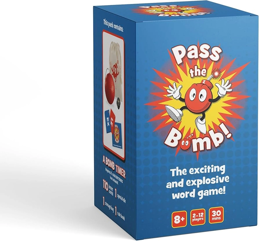 Pass the Bomb | Party Game | Ages 8+ | 2-12 Players | 30 Minutes Playing Time