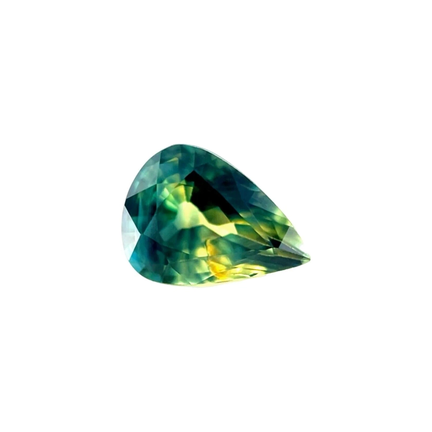 GIA Certified UNTREATED 1.33ct THAI Bi Colour Sapphire Yellow Blue