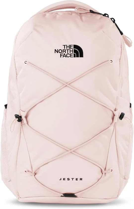 THE NORTH FACE Women's Jester Everyday Laptop Backpack, Pink Salt/TNF Black, One Size