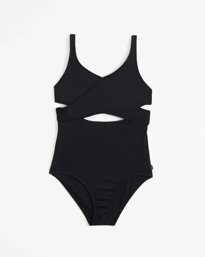 girls low wrap one-piece swimsuit | girls swimsuits | Abercrombie.com