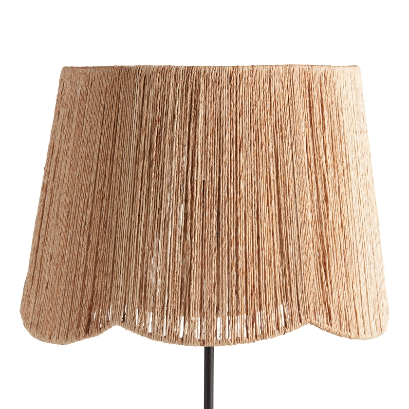 Natural Jute Rope Scalloped Table Lamp Shade - World Market