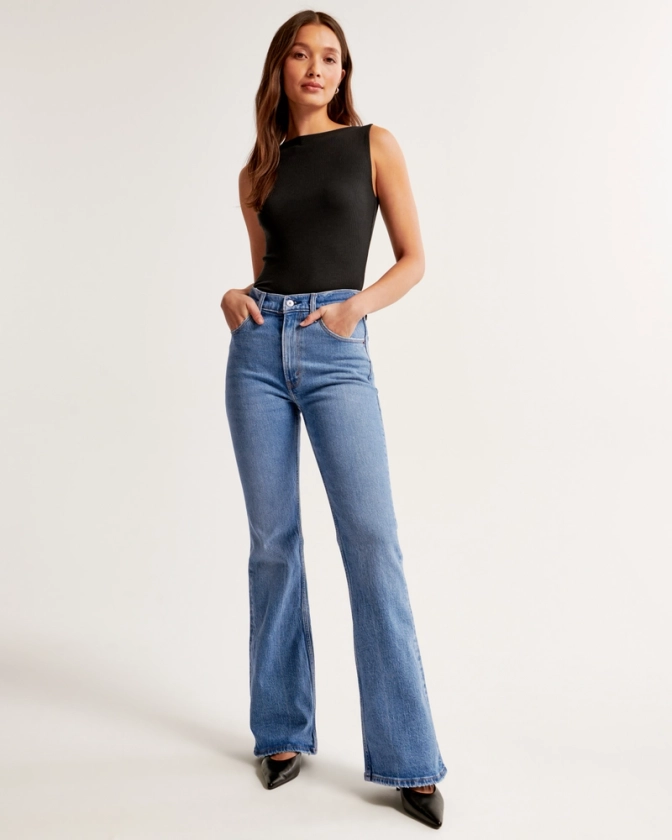 Women's High Rise Vintage Flare Jean | Women's New Arrivals | Abercrombie.com