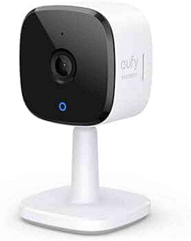 eufy security Solo IndoorCam C24, 2K Security Indoor Camera, Plug-in Camera with Wi-Fi, IP Camera, Human & Pet AI, Voice Assistant Compatibility, Night Vision, Two-Way Audio, HomeBase not Compatible