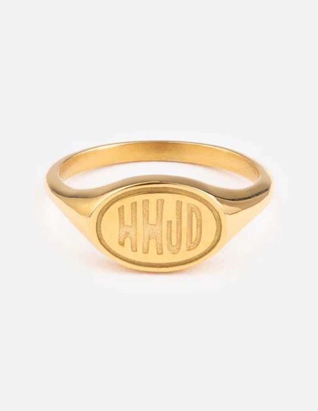 Gold WWJD Ring