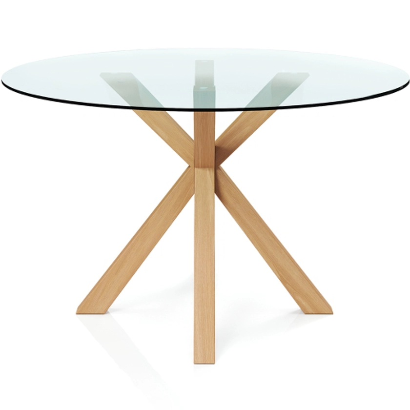 Achetez Table à manger ronde - 120CM - Verre - Ebra en France | MyFaktory