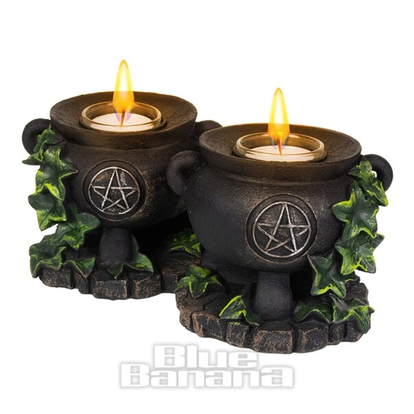 Nemesis Now Ivy Cauldron Candle Holder | Witchcraft & Wiccan Gift