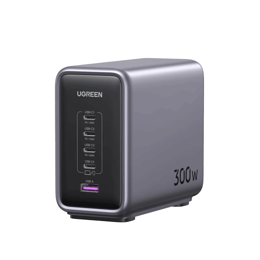 Ugreen Nexode 300W GaN Wall USB-C Charger 5 Ports
