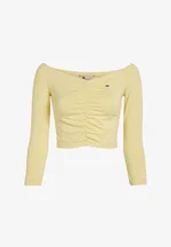 Tommy Jeans GATHERING - T-shirt à manches longues - lemon zest/jaune foncé - ZALANDO.FR