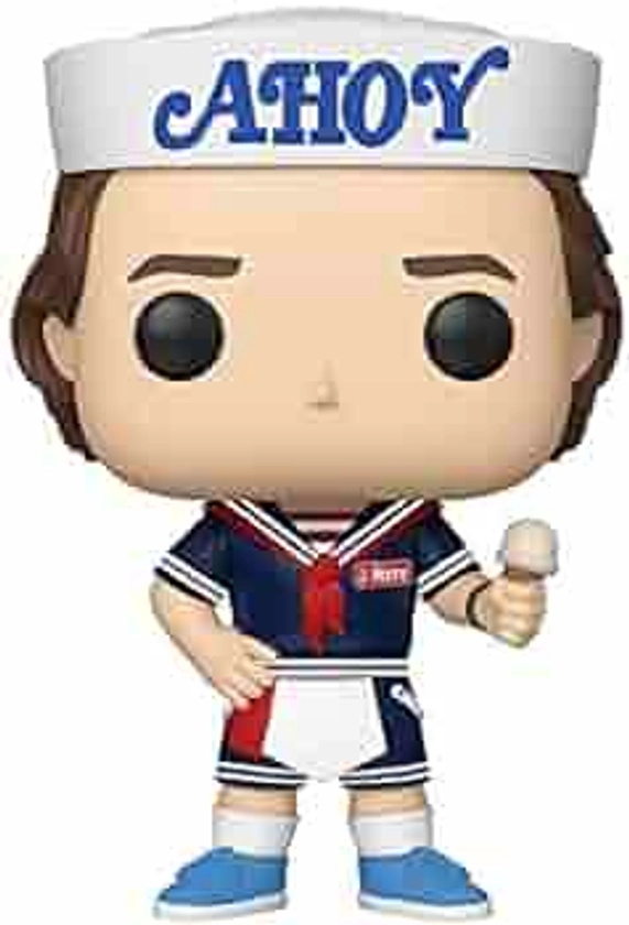 Funko Television: Stanger Things-Steve with Hat & Ice Cream Action Figure, Multicolor