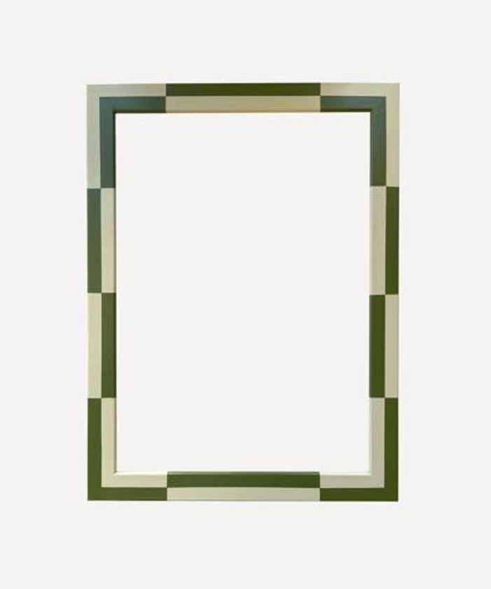 Cucumber & Leaf Geo Frame A2 - Glassette