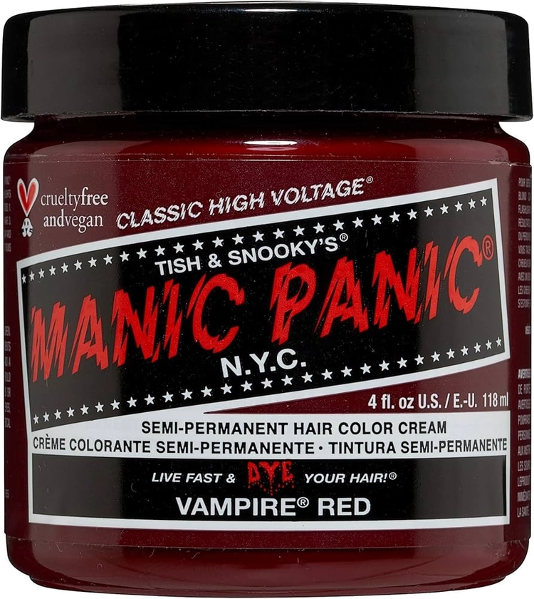 MANIC PANIC Cream Formula Semi-Permanent Hair Color - Vampire Red