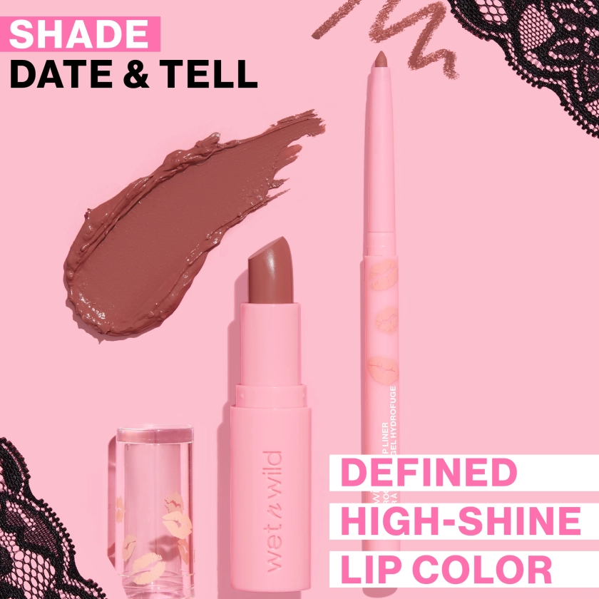 Date Or Dominate Lipstick & Liner Set- Date & Tell | wet n wild Beauty