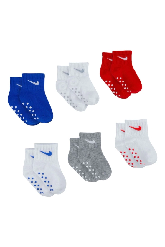 Buy Nike Multi Infant Ankle Gripper Socks 6 Pack from the Next UK online shop