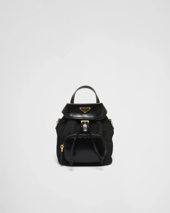 Cognac Prada Arqué Leather Shoulder Bag | PRADA