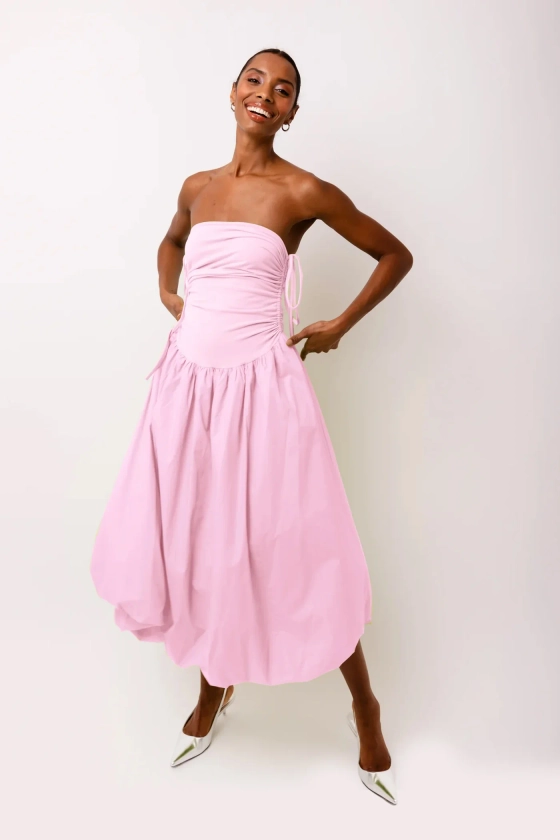 Alexa Baby Pink Puffball Dress