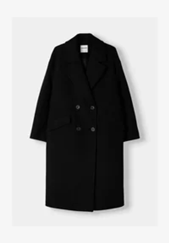 Bershka DROP-SHOULDER - Manteau classique - black denim/noir - ZALANDO.FR