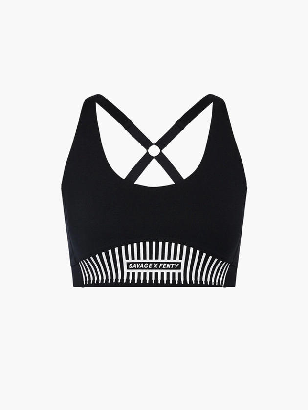 Xccentuate Low-Impact Sports Bra in Black | SAVAGE X FENTY France