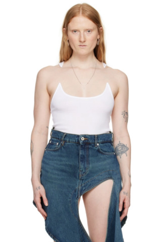 Y/Project - White Invisible Strap Tank Top
