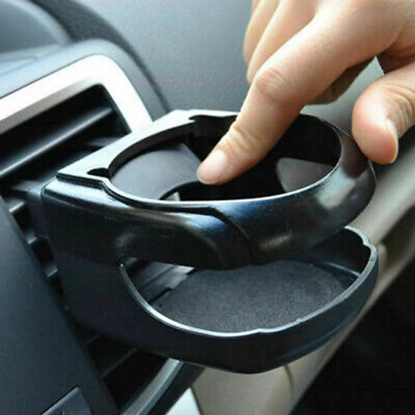 Black Car Accessories Drink Cup Holder Air Vent Clip-on Mount Water Bottle HO | eBay