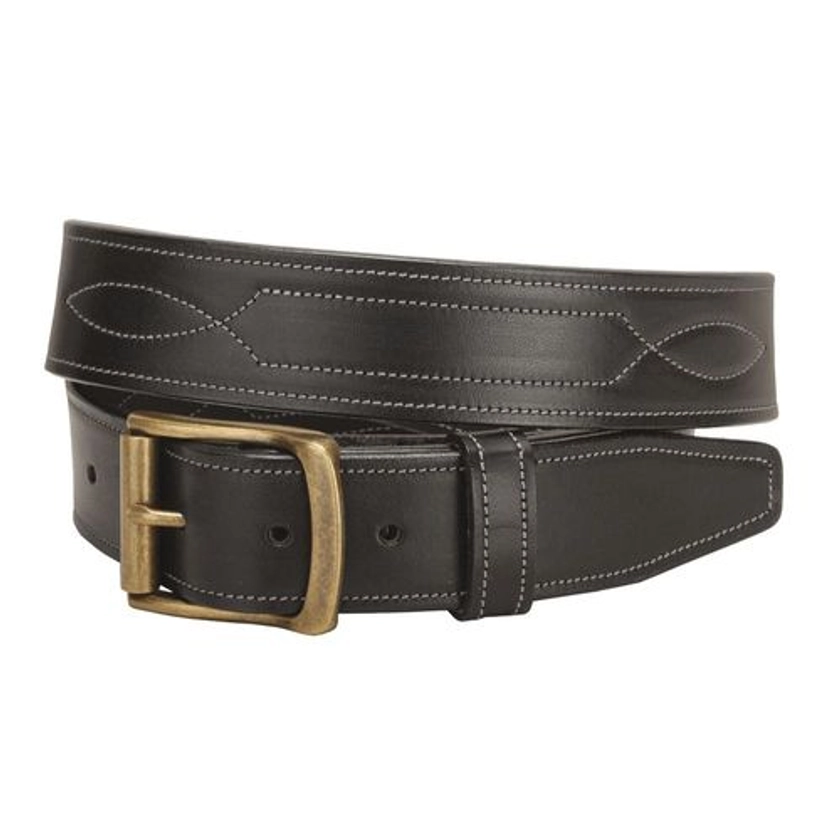 Tory Leather 1 1/2" Belt with Repeated Stitch Pattern | Dover Saddlery