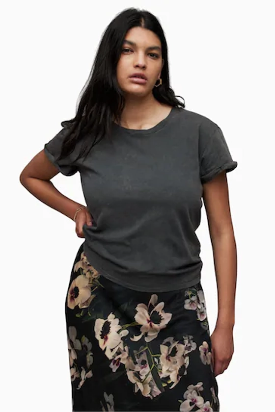 Buy AllSaints Black Crome Anna T-Shirt from the Next UK online shop