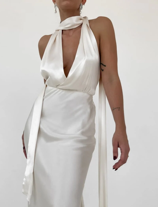 Thelma Midi Dress | Ivory
