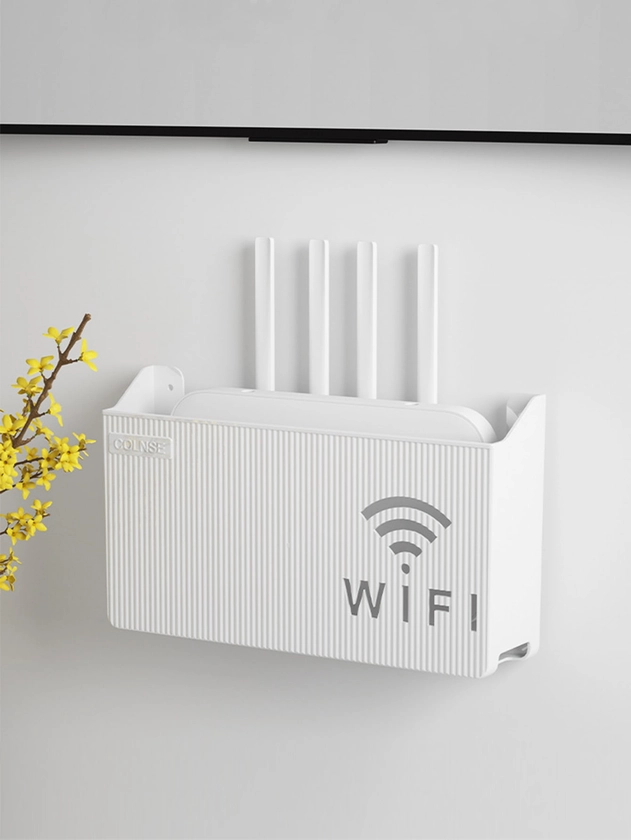 1 pièce Boîte de rangement murale pour routeur wifi, décoration murale de maison